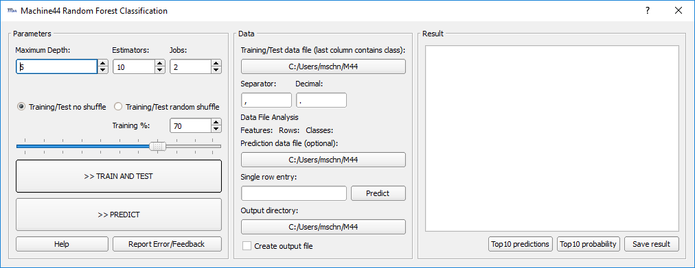Machine Learning GUI