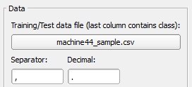 Machine learning data file